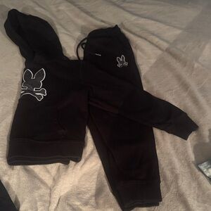 Psycho Bunny Black Kids Hoodie and Jogger Set